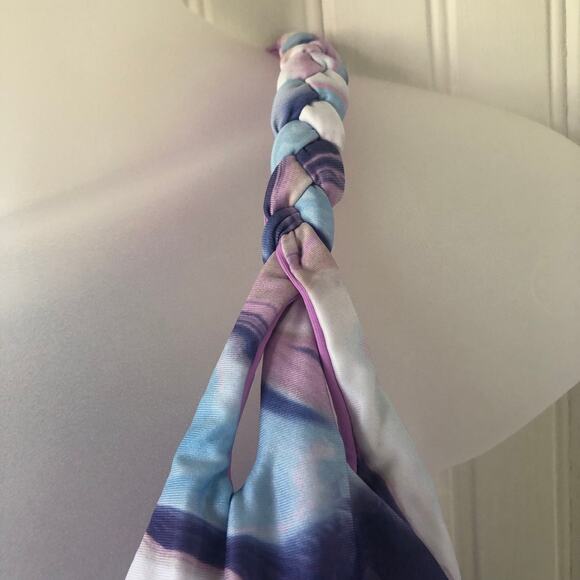 BECCA Retail $138 Blue Lavender Agate Braided Strap One Piece Swimsuit Size M - Picture 3 of 7
